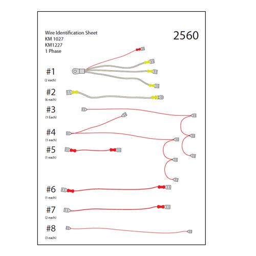 Skutt KM Harness Wire Set – KM1227, KM1027, KM1222, KM1022, KM1022-3, KM822, KM822-3